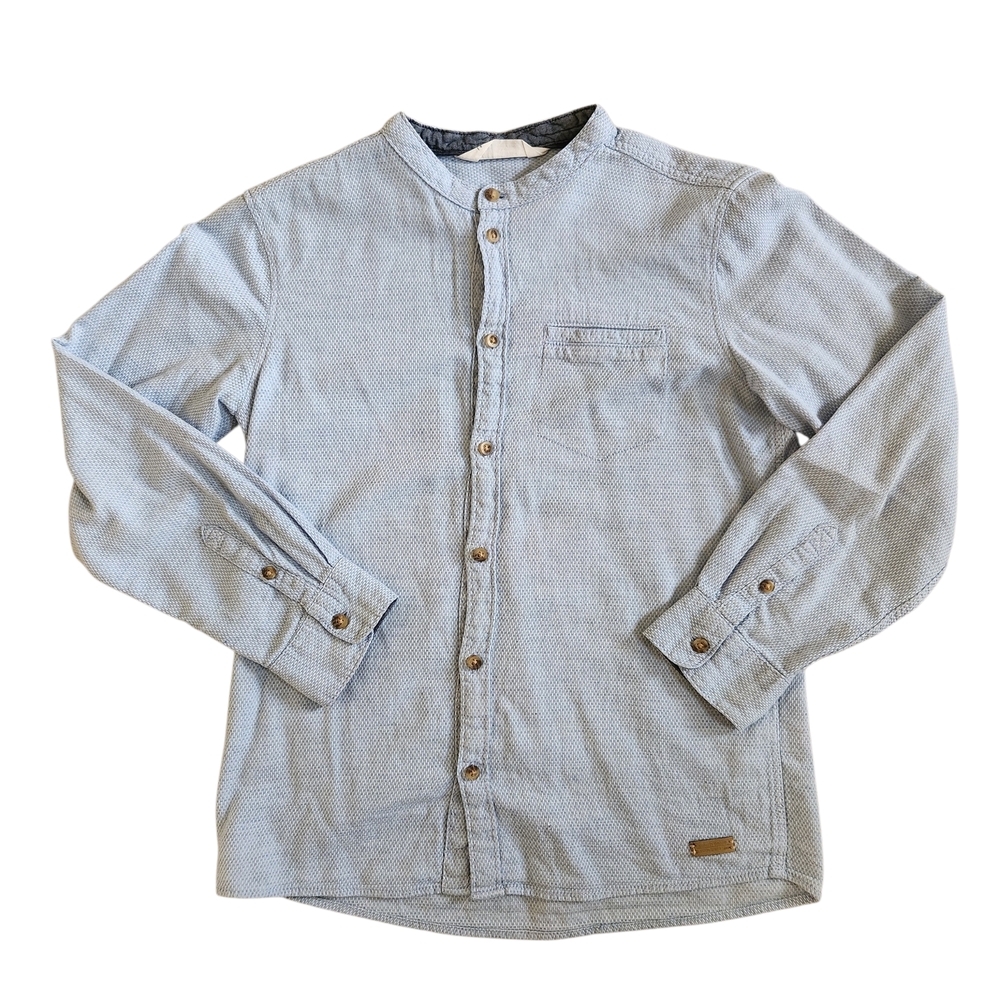 H&M Boys Light Blue Button-Up Shirt